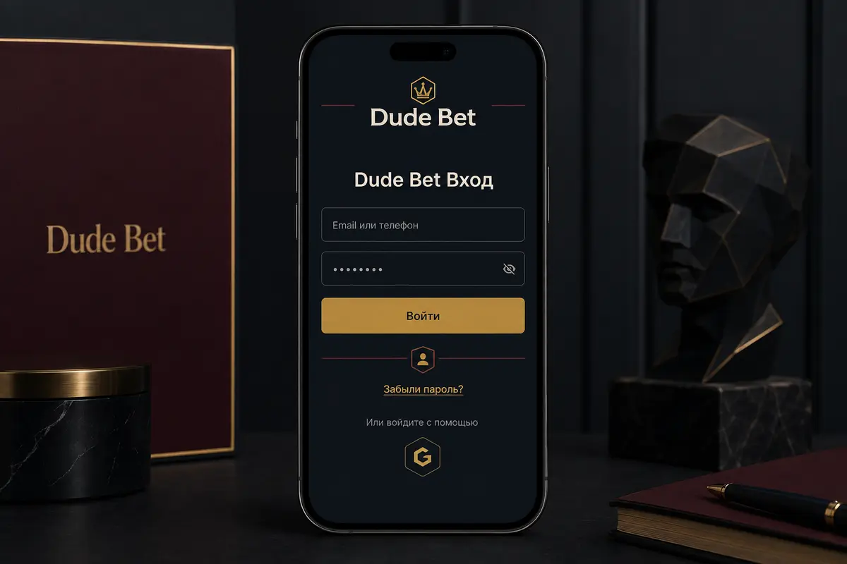 Вход в личный кабинет Dude Bet с телефона и компьютера