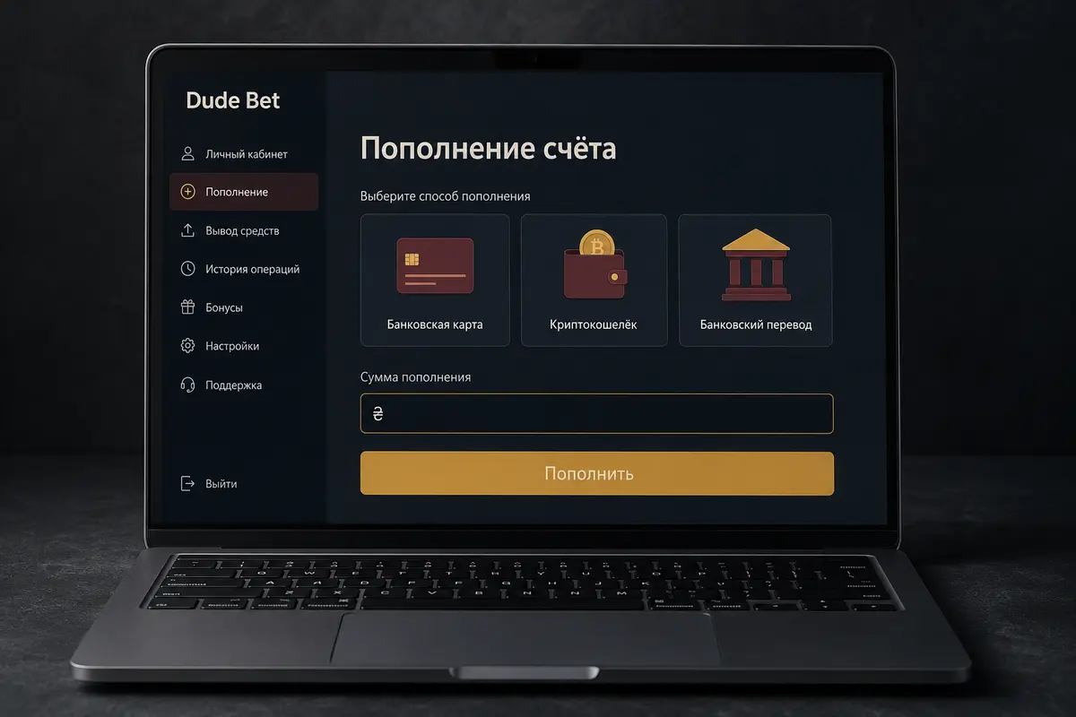 Способы пополнения и вывода средств