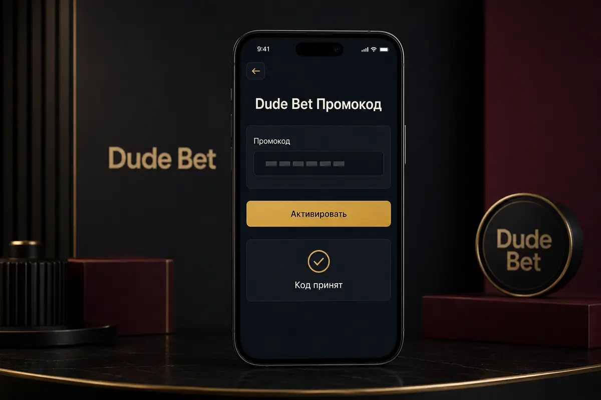 Активация промокода Dude Bet в личном кабинете